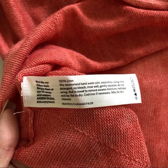 Eileen Fisher Linen Tee - Picture 7 of 8